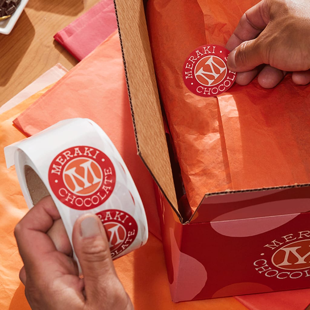 Print marketing materials: branding packaging