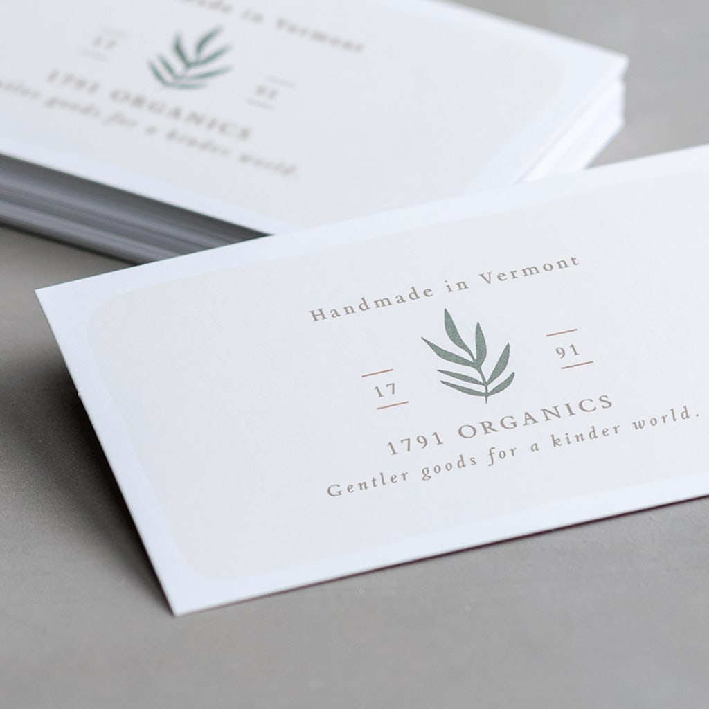standard business card size