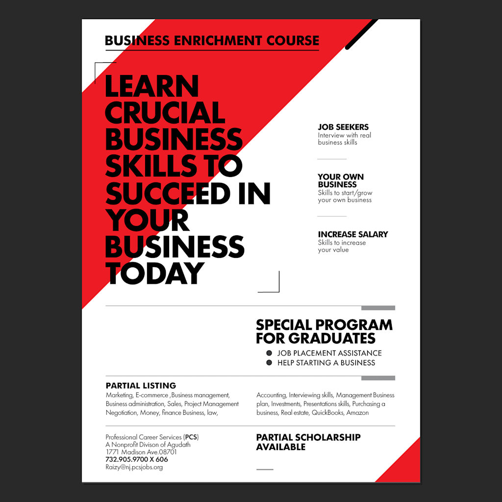 Double-column poster design