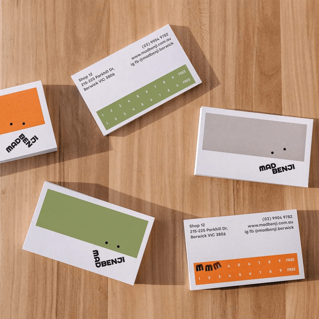 Business card idea for an eatery