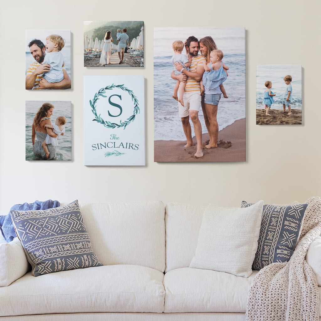 Wedding gift idea: personalized canvas prints to go on the wall