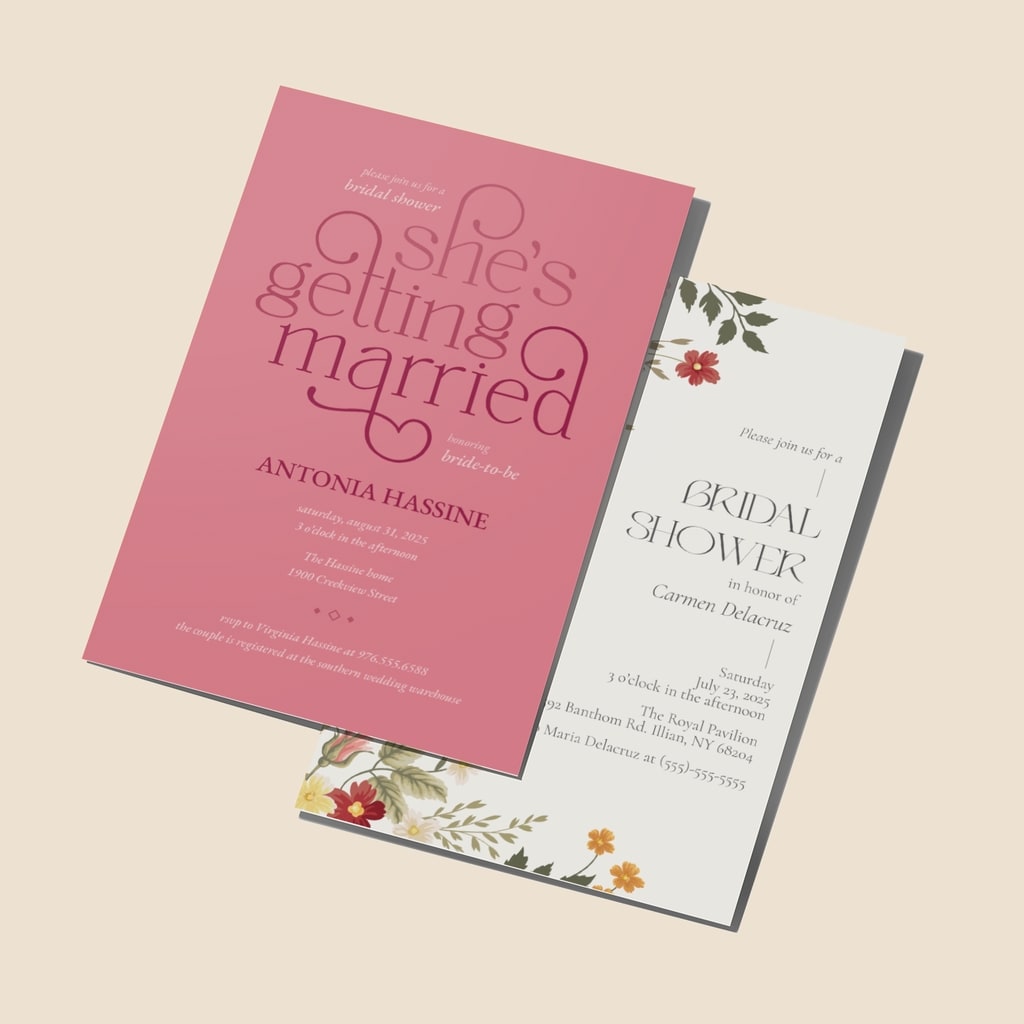 Bridal shower invitation