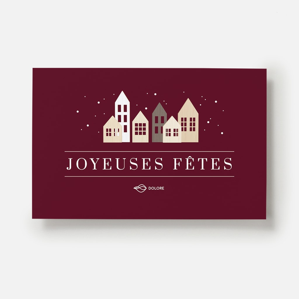 Une carte de vœux toute simple pour vos clients