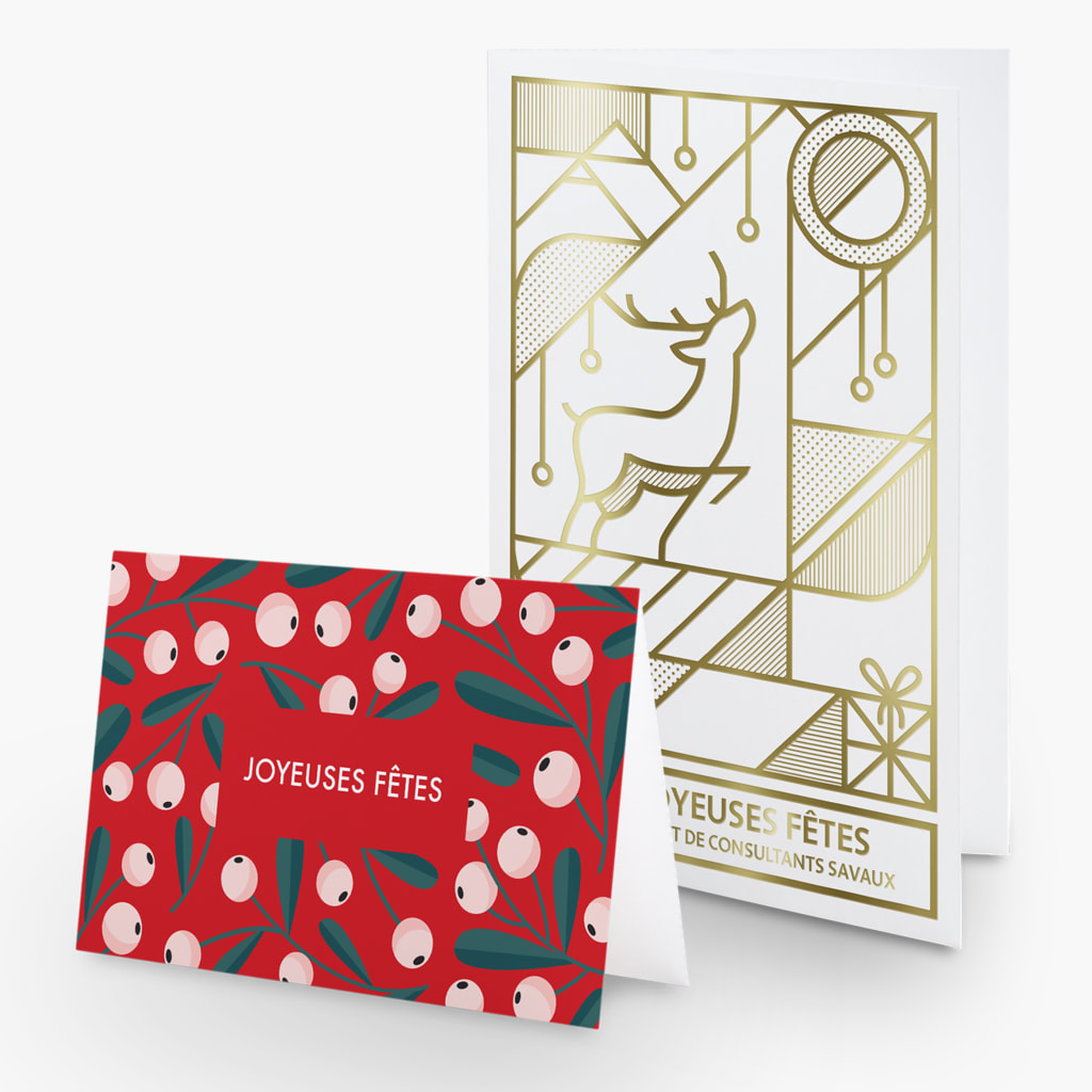 Carte de vœux pour vos clients et collaborateurs.