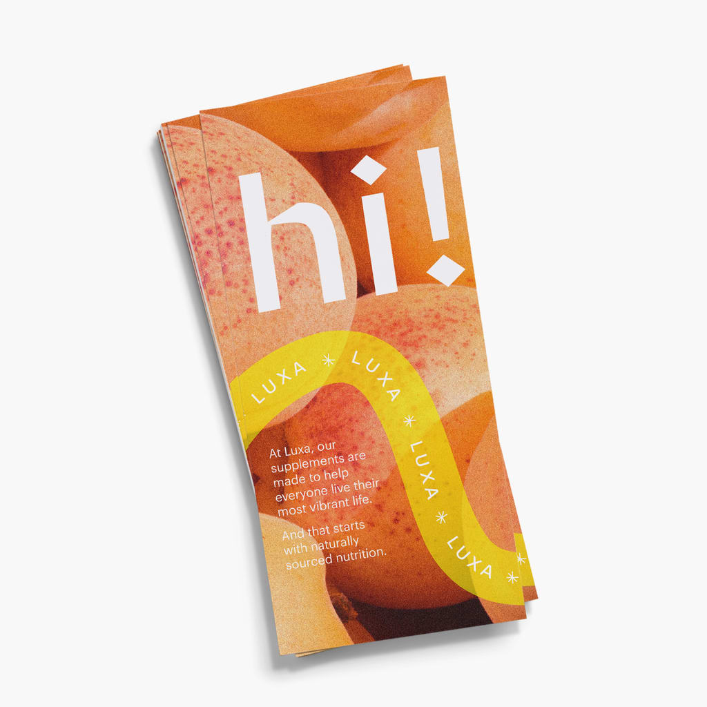 A brochure with a brand positioning statement