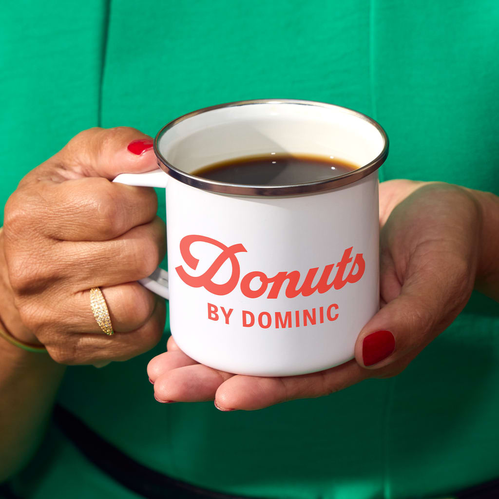business name mug design idea for Donuts by Dominic