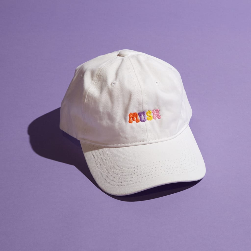 Branded cap with the business logo embroidered as a trendy 2025 promotional product