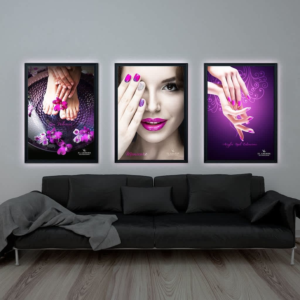 Bold, abstract poster design featuring colorful shapes