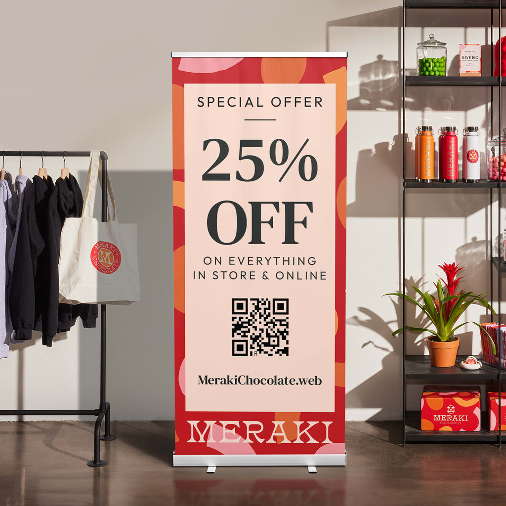 QR code for business to enhance retail display