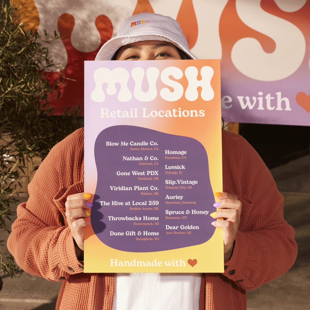 Geometric shapes on a poster. Shape is one of the core design elements