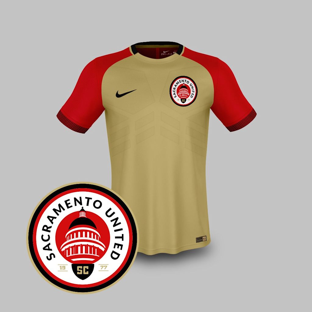 Football shirt with a custom logo