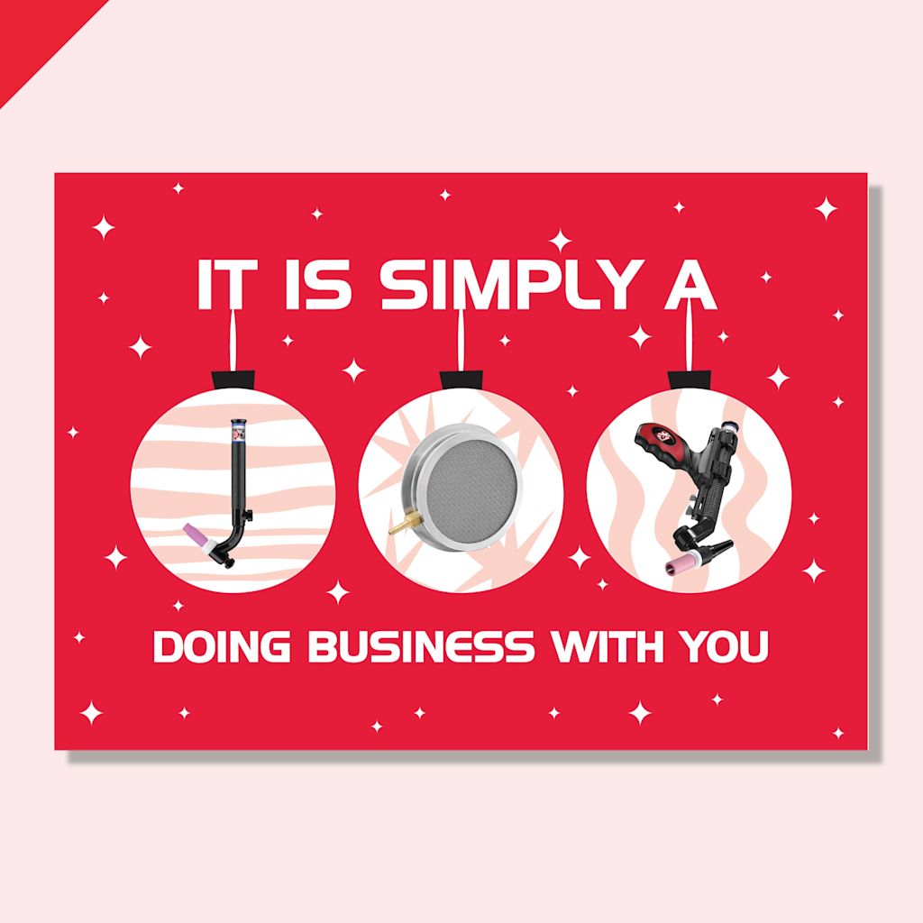 CK Worldwide Christmas card design showcasing products