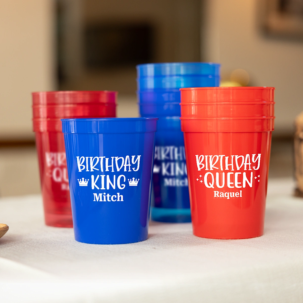 Custom birthday cups
