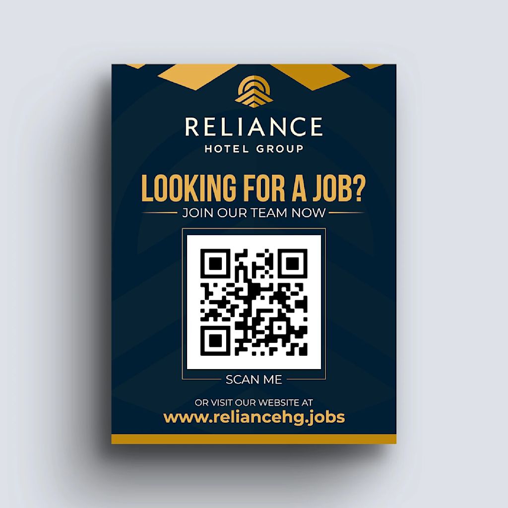 Recruitment flyer with a QR code