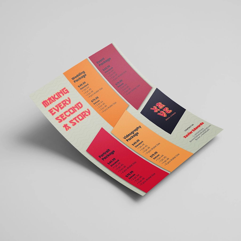 Flyer design for a media company
