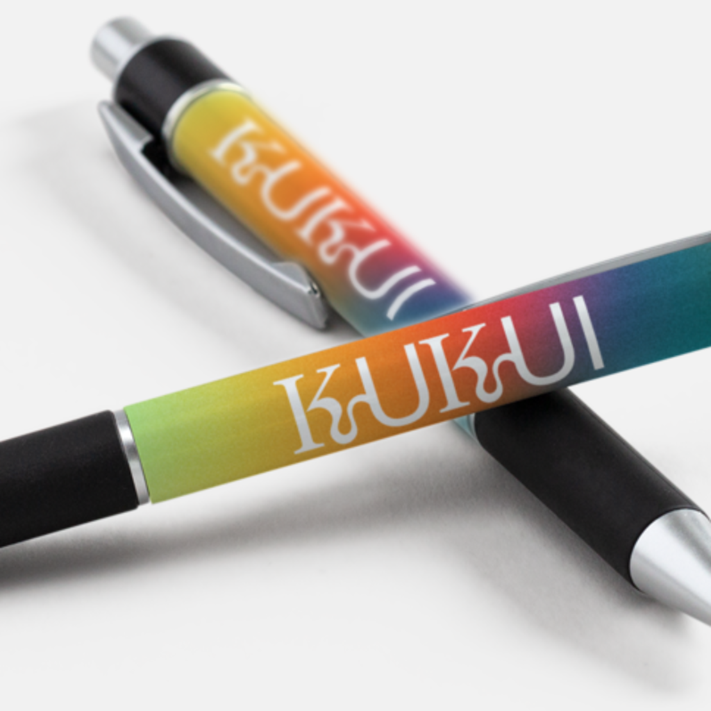 Colorful branded pen holiday gift basket ideas