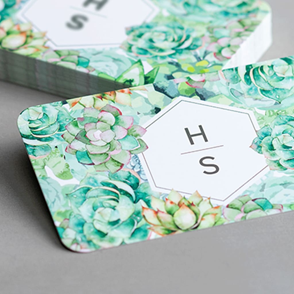 rounded corner business card size