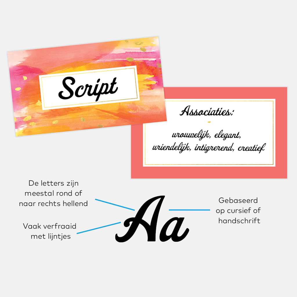 Waar gebruik je scriptlettertypen