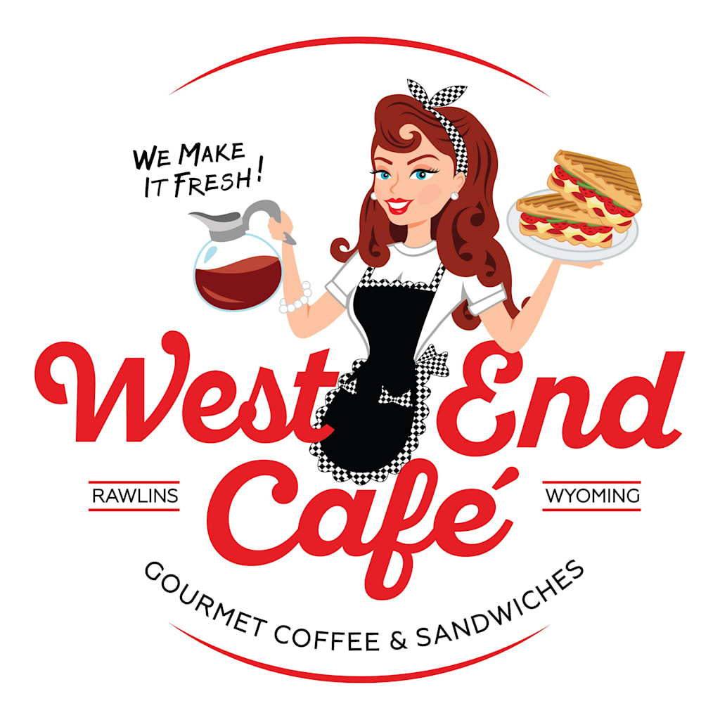 Peppy Vintage Coffee Shop Logo