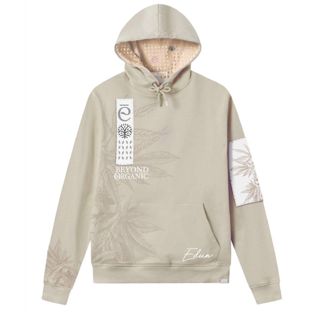 Hoodie design featuring flowers