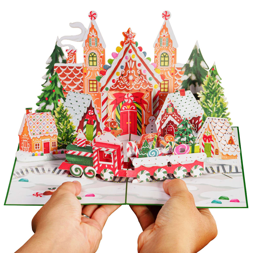 Gingerbread Christmas pop-up card design