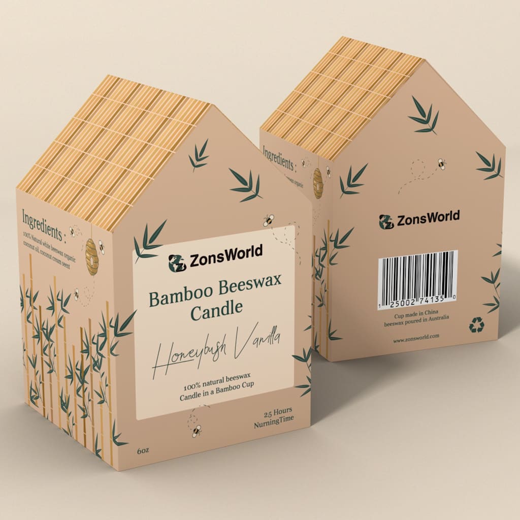 Creative retail-ready packaging design for a beeswax candle