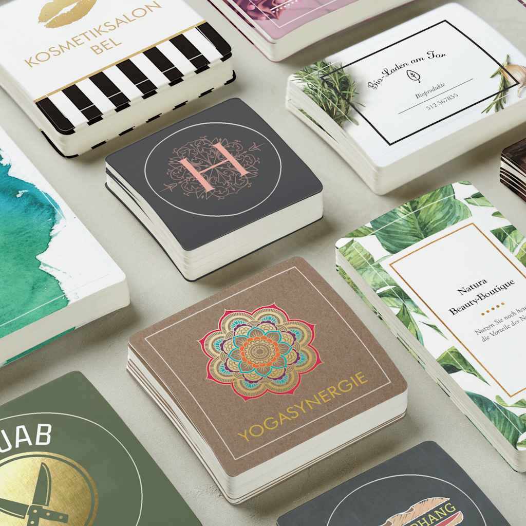 premium business cards tile