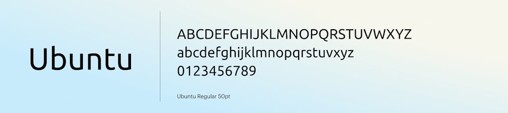Ubuntu font is an easy to read font.