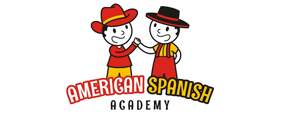 A logo for an online language teaching business