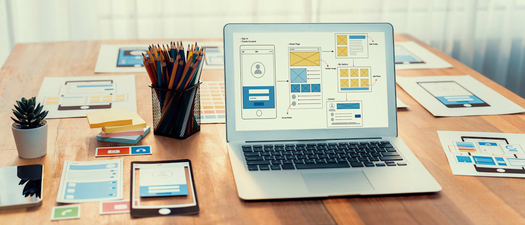 designing website wireframing