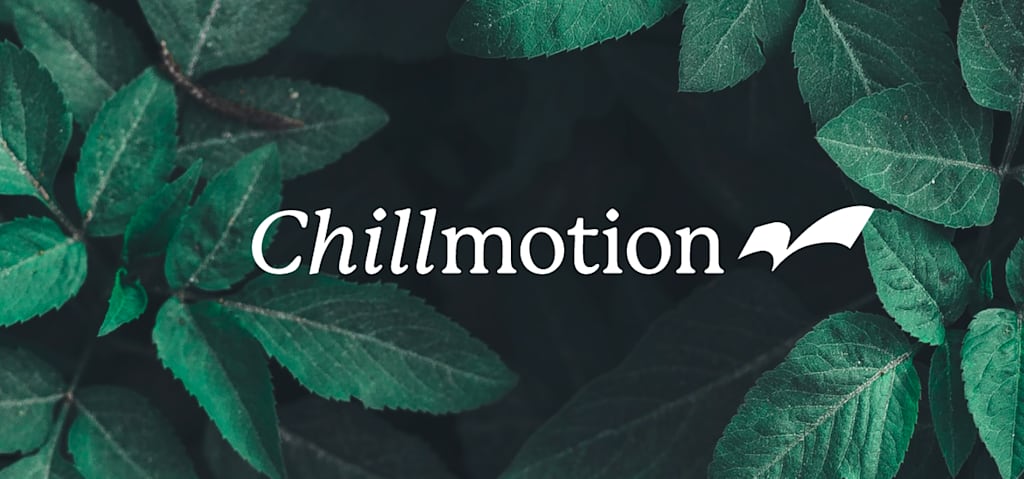 wordmark logo stands out against background of plush leaves