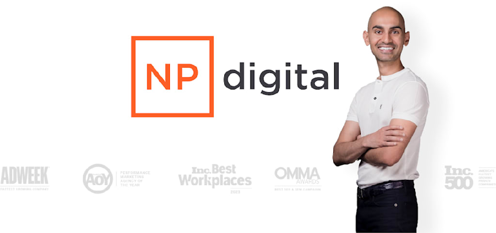 A headshot of a social media marketing expert Neil Patel.