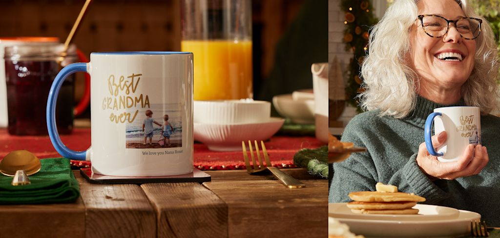 A custom photo mug “best grandma ever”