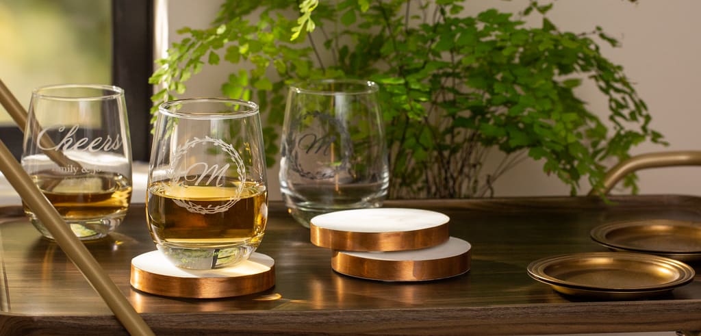 Verre à vin personnalisé comme idée de cadeau de Noël