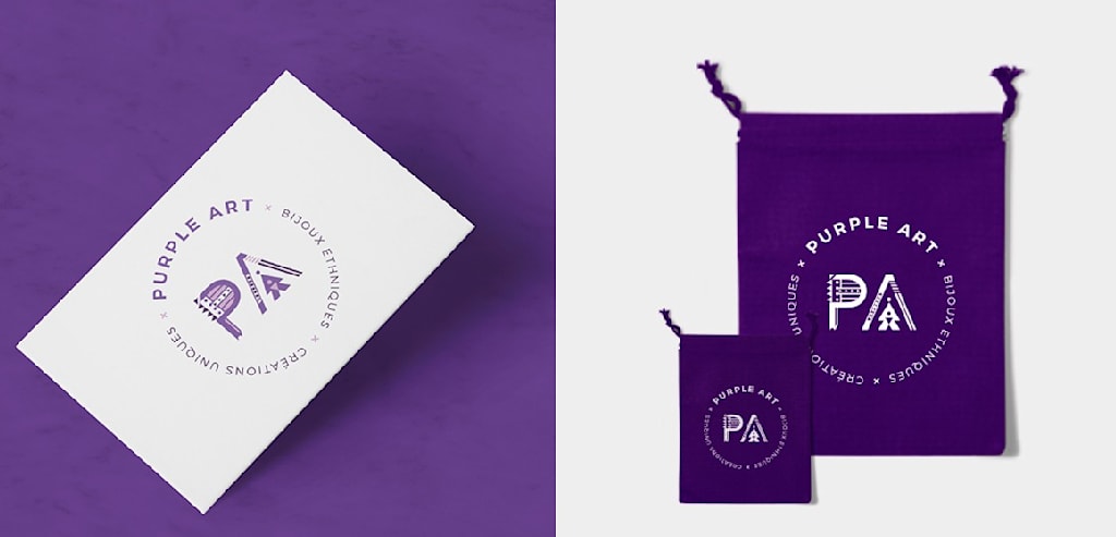 Geometric logo design for jewelry brand