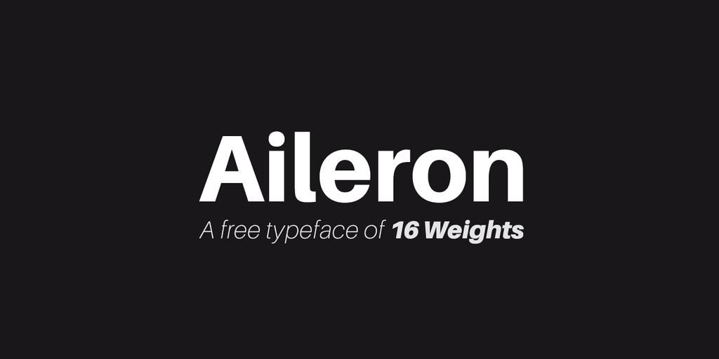 aileron logo font