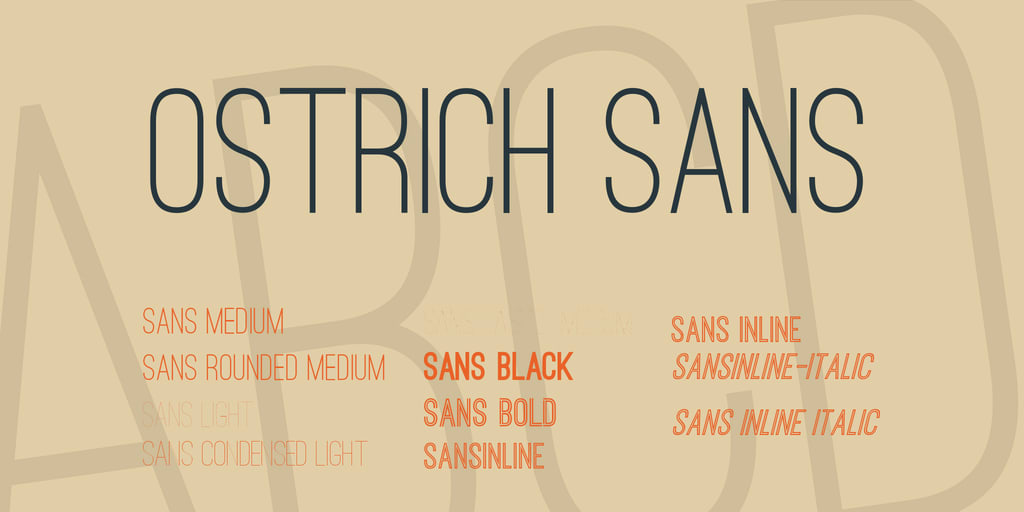 ostrich sans logo font