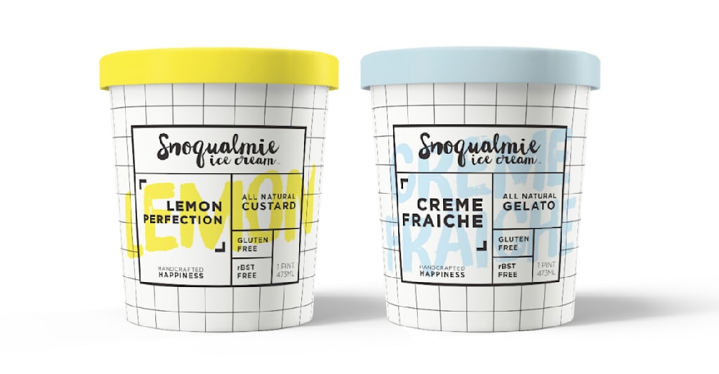 How to make a label: ice cream packaging label example