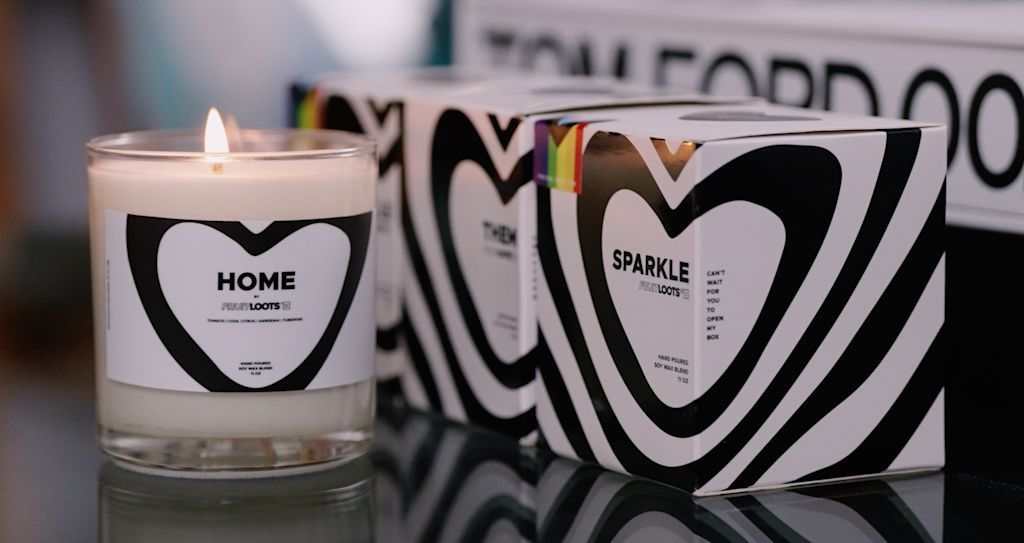 Candle packaging from FRUITLOOTS