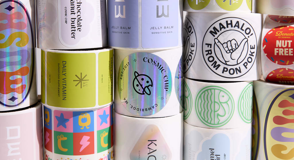 small business branded stickers