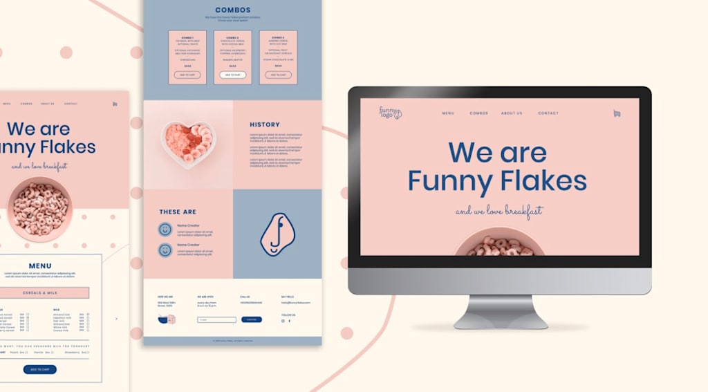 An example of a business website