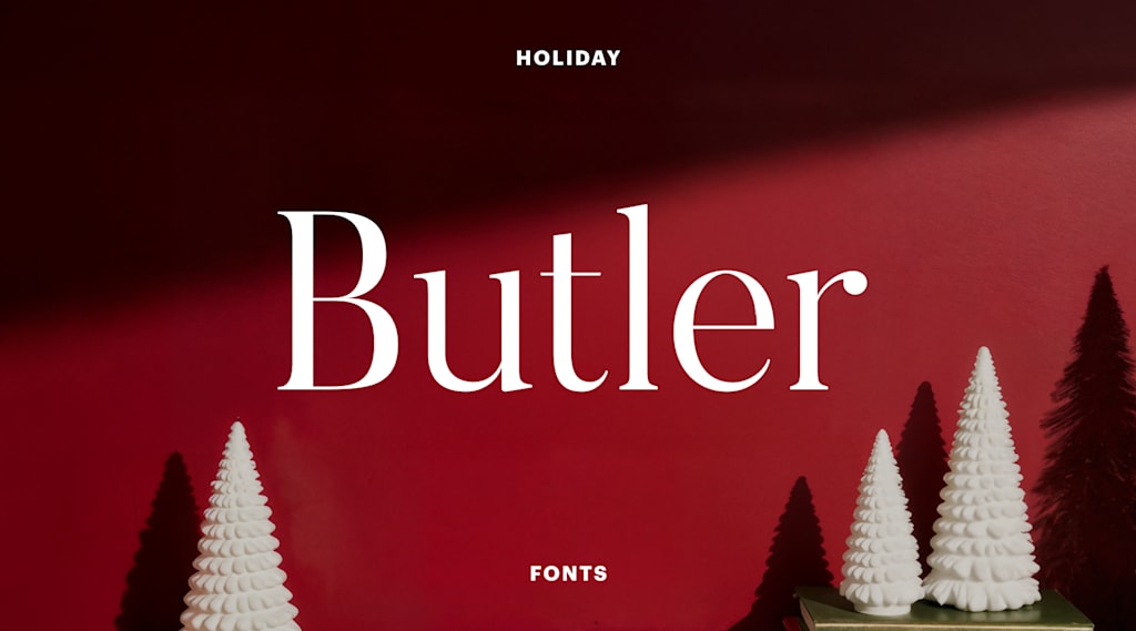 Butler holiday font