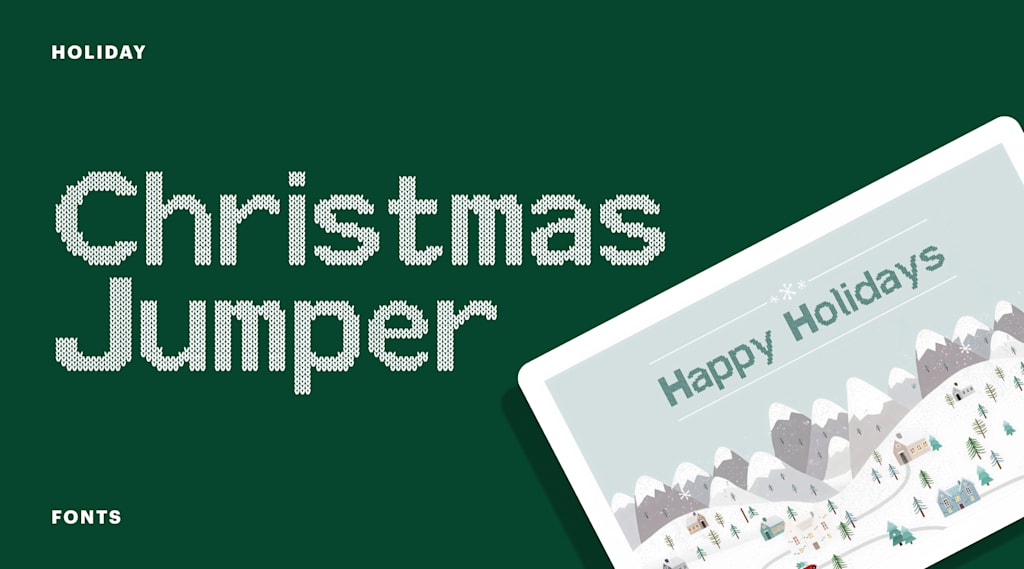 Christmas Jumper holiday font