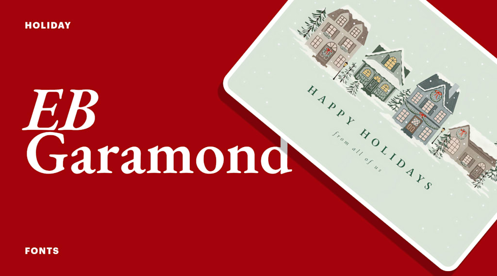 EB Garamond holiday font