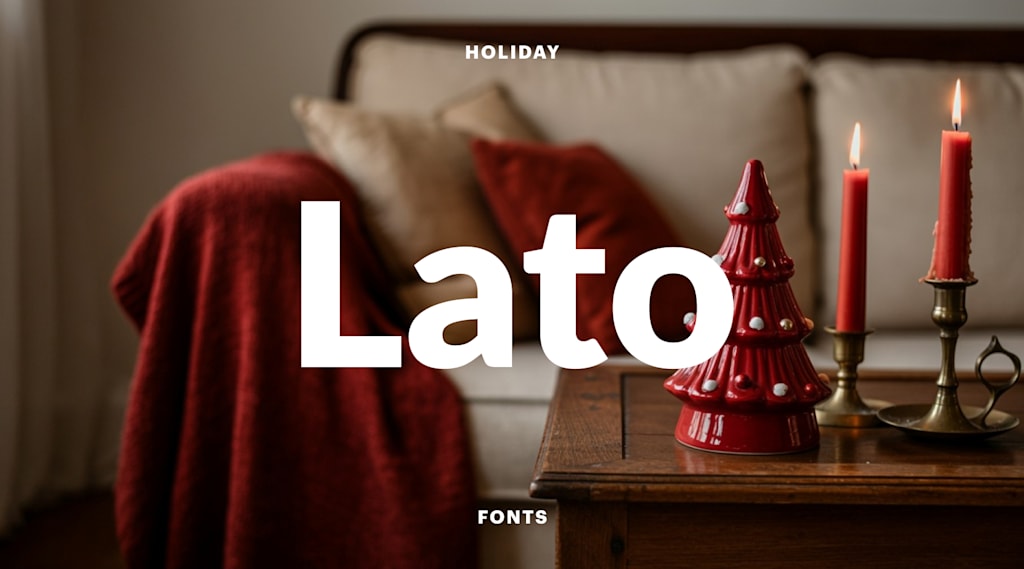 Lato holiday font