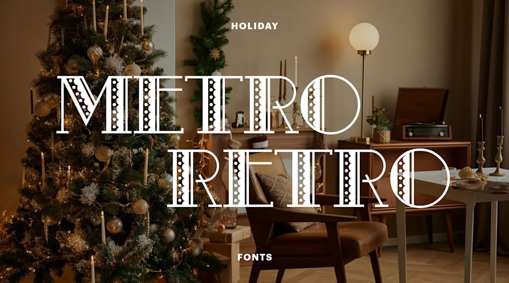 Metro Retro holiday font