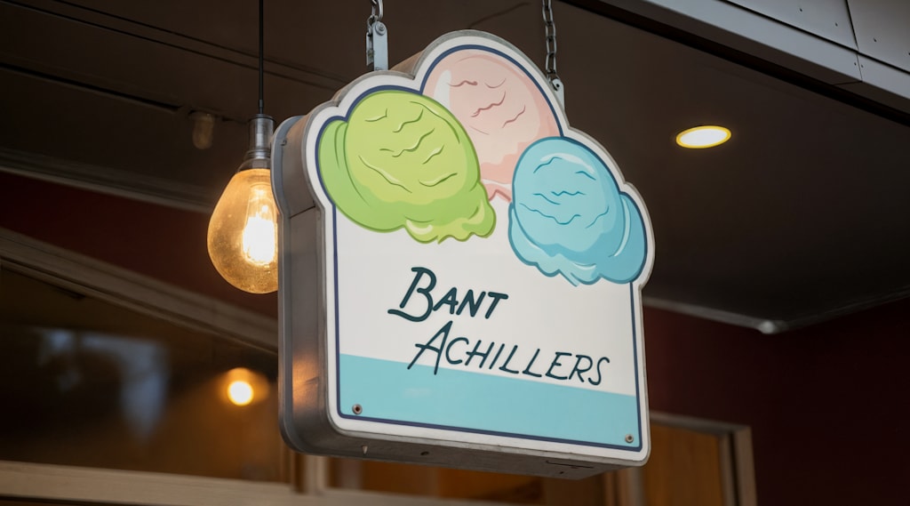 Bant Achillers font has angular and soft cursive features