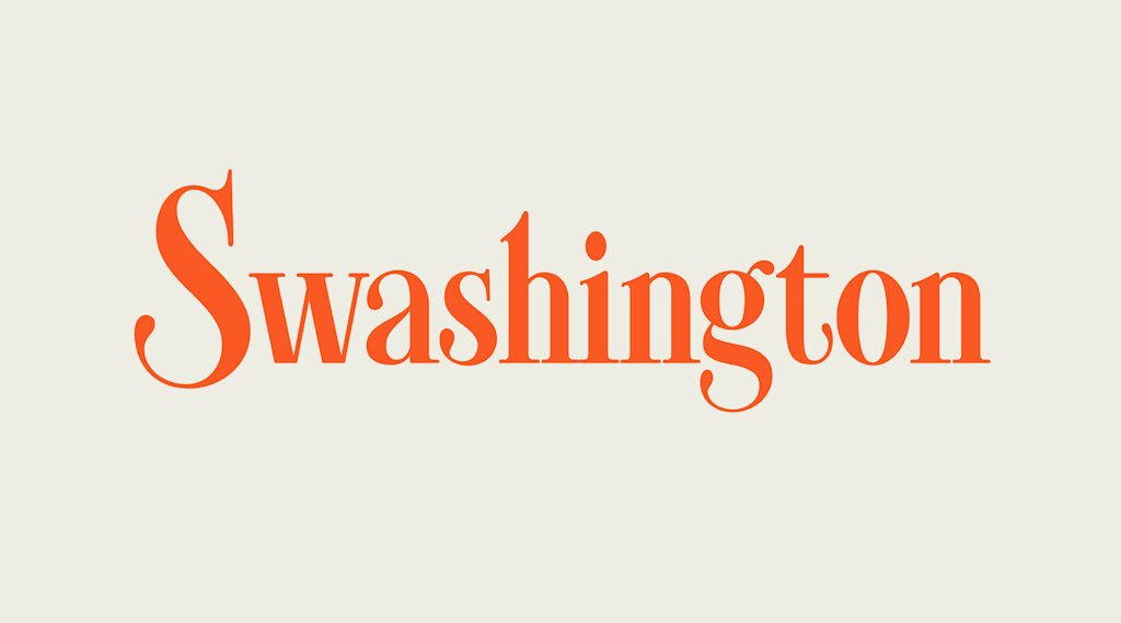 Swashington font is a cursive fonts for signs