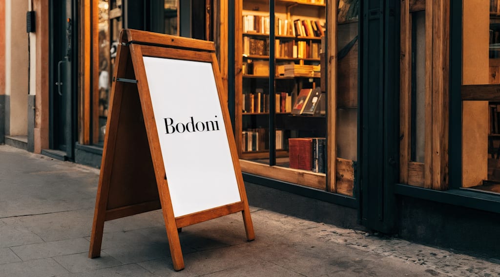 Bodoni classic fonts for signs