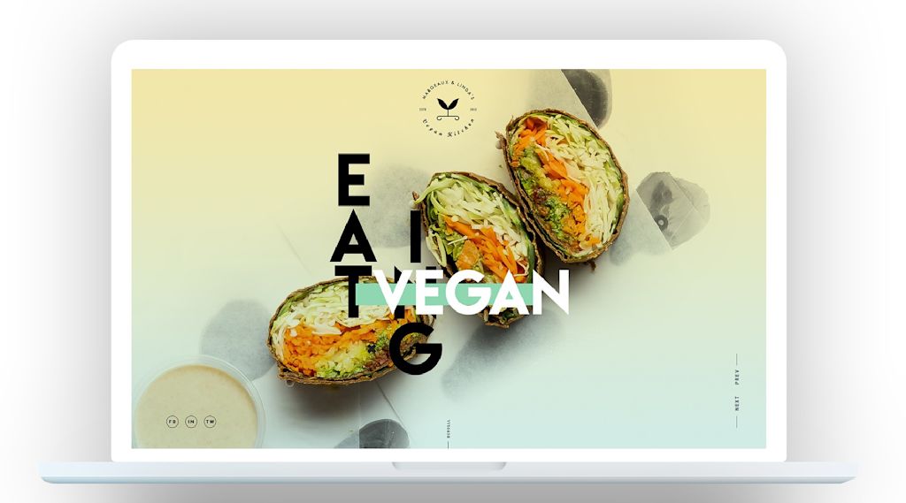 Small business website design with eye-catching photography